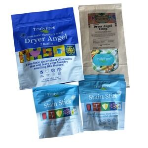 Truly Free Dryer Angel Refills Non Toxic Stain Stick Laundry Set